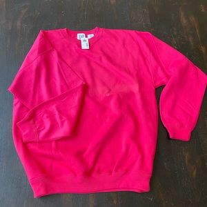 GAP hot pink crewneck sweatshirt